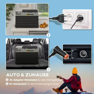 Autokühlschrank Kühlbox mobil für Camping 56L -20° bis 20°C