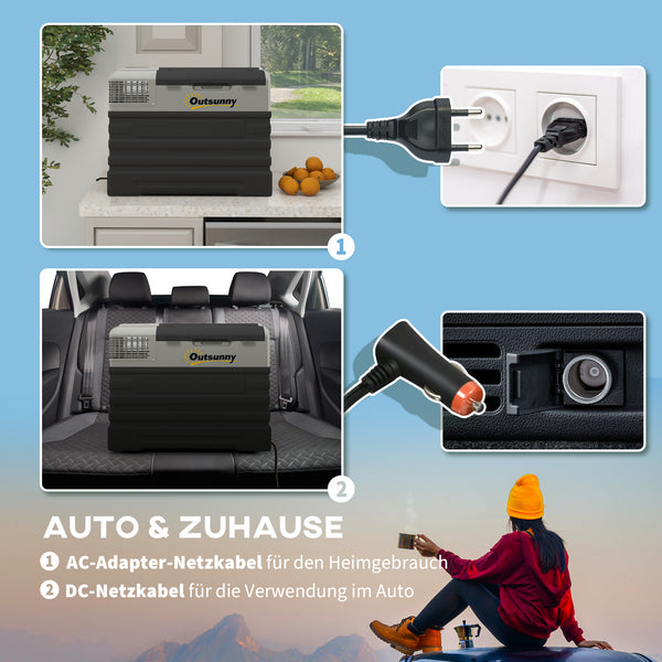 Autokühlschrank Kühlbox mobil für Camping 56L -20° bis 20°C