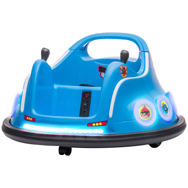 Autoscooter Kinderfahrzeug 12V mit Fernbedienung Musik & 360°-Drehung 3-5 Jahre Blau