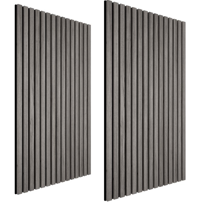 Pannelli acustici Sonic Wall, rovere grigio chiaro, set da 2