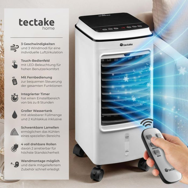 Klimagerät Notos 3in1 Ventilator, Luftbefeuchter und Luftkühler