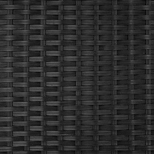 Rattan Lounge Lucca schwarz/grau