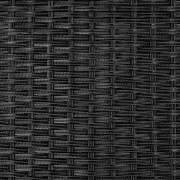 Rattan Lounge Lucca schwarz/grau