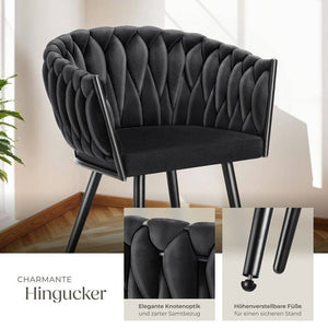 Esszimmerstuhl Astano schwarz 4er Set