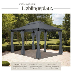 Gartenpavillon Emine anthrazit