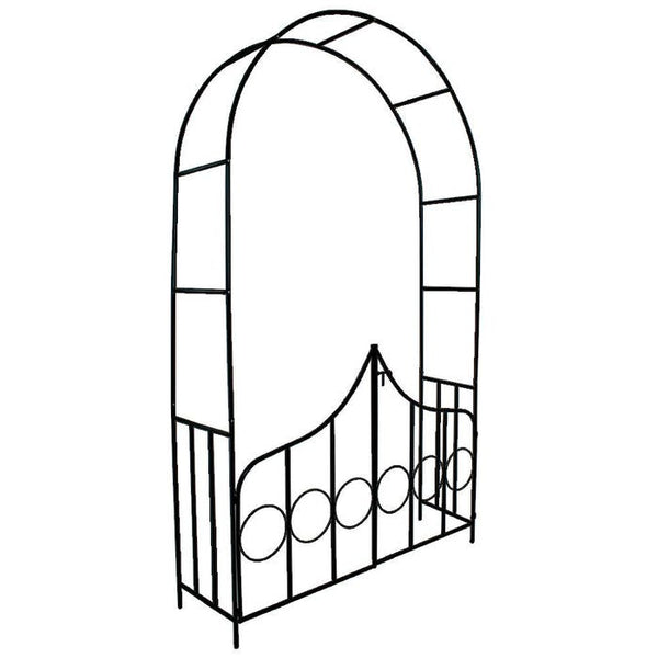 Arco per rose con porta, 240 cm