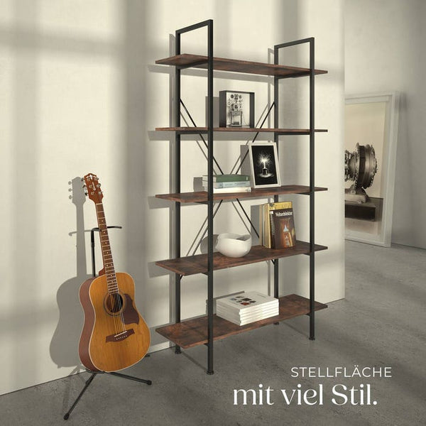 Regal Glasgow Industrial Holz dunkel, rustikal