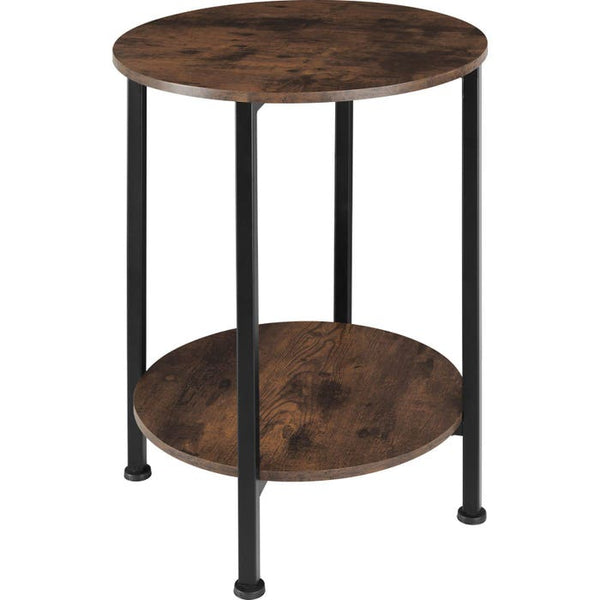 Beistelltisch Ballina Industrial Holz dunkel, rustikal