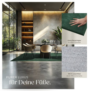 Tapis à poils courts Soft Zone vert 160 x 230 cm 