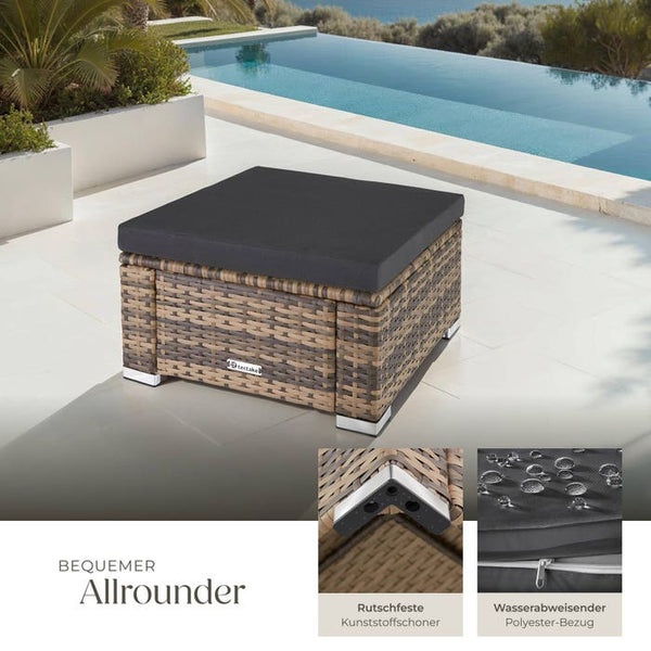 Rattan Sitzhocker Bitonto natur
