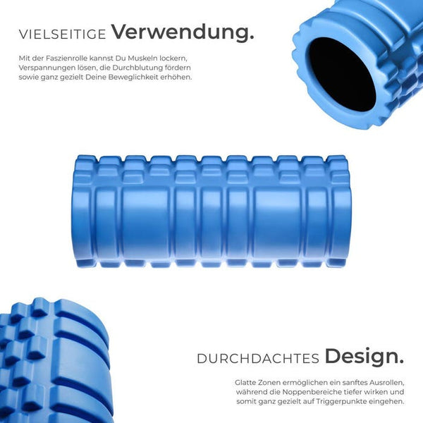 Faszienrolle blau 2er Set