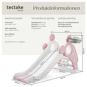 Kinderrutsche Joy pink