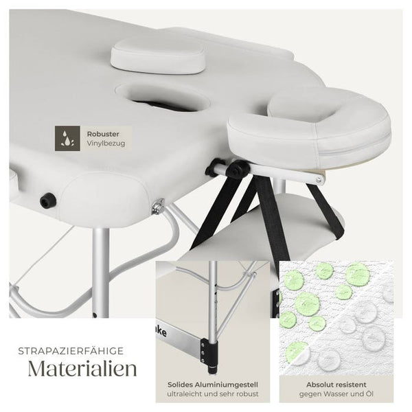 3 Zonen Massageliege Ko Tao weiss