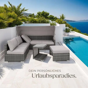 Aluminium Rattan Lounge San Marino