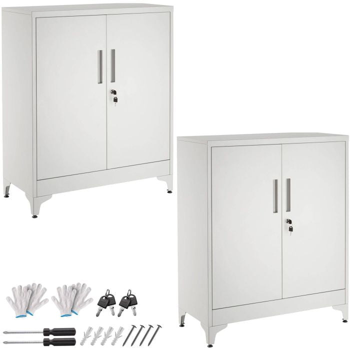 Aktenschrank Blake grau 2er Set