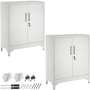Aktenschrank Blake grau 2er Set