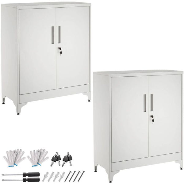 Aktenschrank Blake grau 2er Set