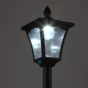 Solar Gartenlaterne Laterne Wegleuchte mit LED 40 Lumen Schwarz 18 x 18 x 160cm