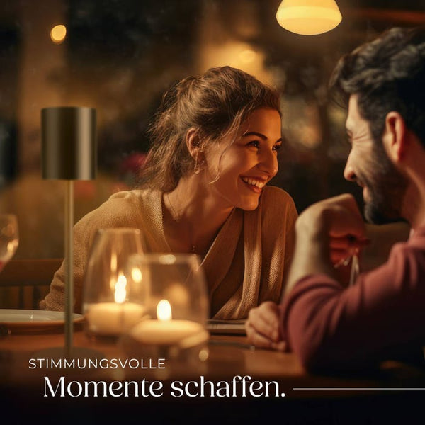 Akku-Tischlampe Corly schwarz
