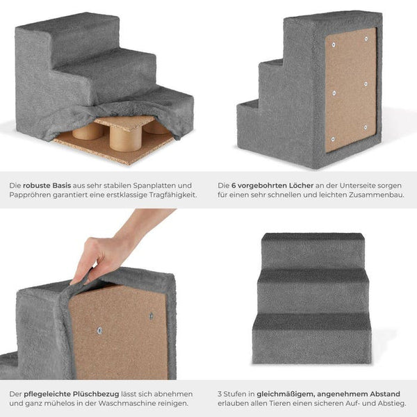 Haustiertreppe Paw Path grau