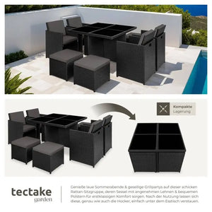 Aluminium Rattan Sitzgruppe Manhattan