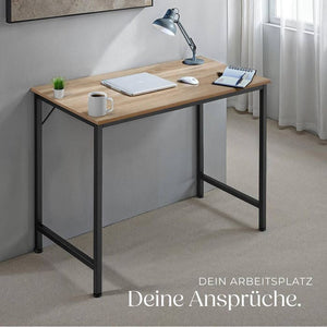 Schreibtisch Jenkins Industrial Holz hell, Eiche Sonoma 120 cm