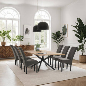Esszimmerstuhl grau marmoriert 4er Set