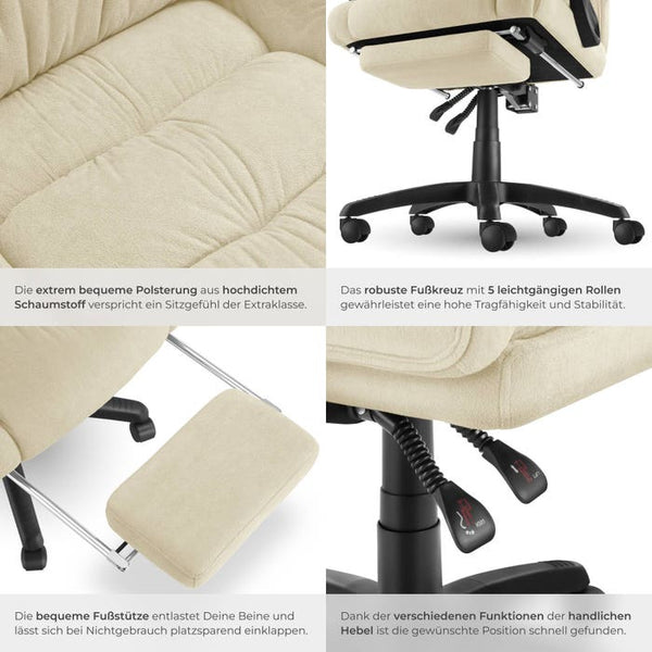 Jillien office chair, beige 