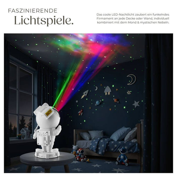 LED-Sternenhimmel-Projektor Astronaut weiss