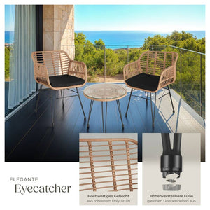 Rattan Sitzgruppe Molfetta natur