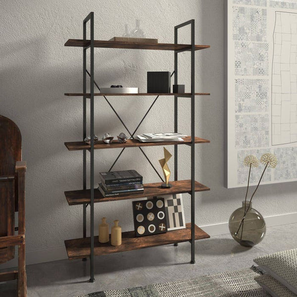 Regal Glasgow Industrial Holz dunkel, rustikal