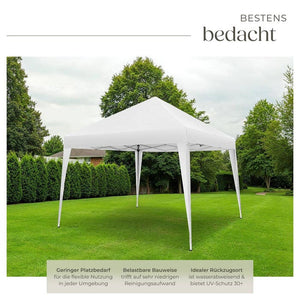 Faltbarer Pavillon Linosa 3x3 m weiss