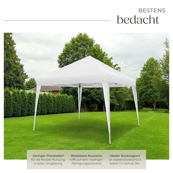Faltbarer Pavillon Linosa 3x3 m weiss