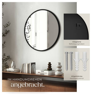 Runder Wandspiegel Fiona 50 cm