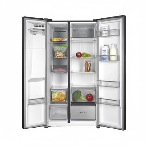 Kibernetik FCSBS600NFEM Food Center mit Eiswürfelspender schwarz (E)