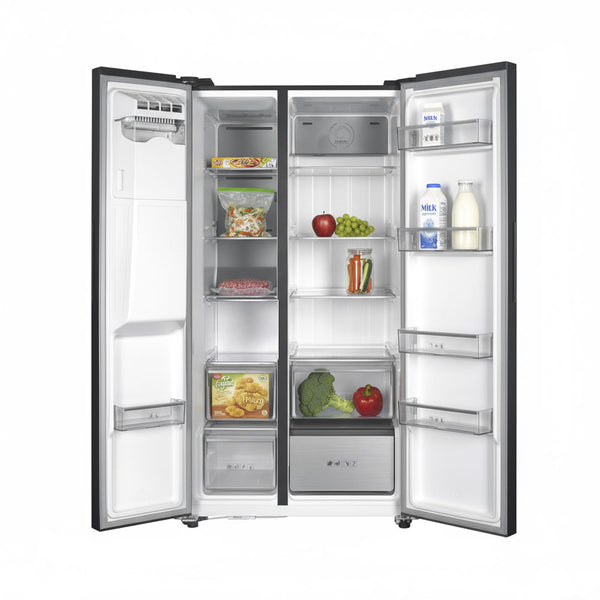 Kibernetik FCSBS600NFEM Food Center mit Eiswürfelspender schwarz (E)