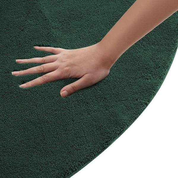 Short pile carpet Soft Zone green Ø 120 cm 