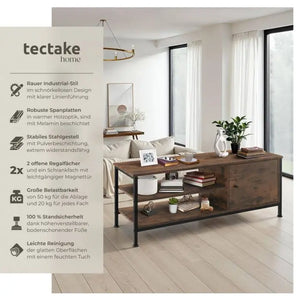 TV-Regal Durban Industrial Holz dunkel, rustikal 110 x 40 x 45,5 cm