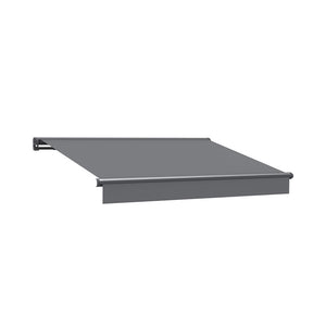 CONTINI Halbkasettenmarkise mit Solar 395x300cm anthrazit