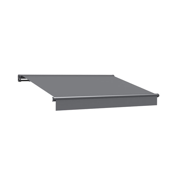 CONTINI Halbkasettenmarkise mit Solar 395x300cm anthrazit