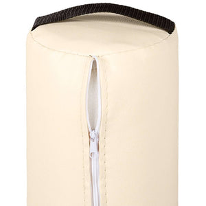 Massage Vollrolle aus Kunstleder beige