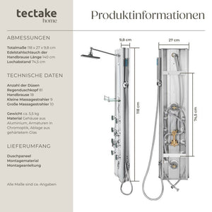 Aluminium Duschpaneel