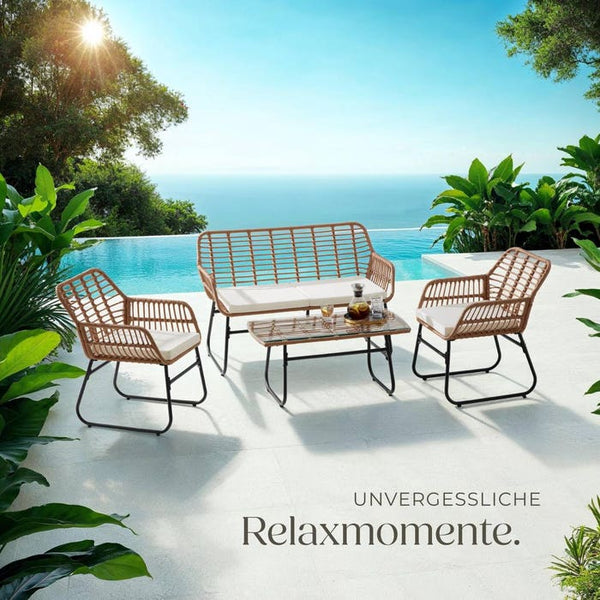 Rattan Sitzgruppe Molfetta XL