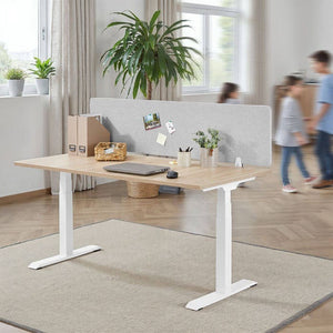 Schreibtisch Trennwand Noisy grau 130 x 40 cm