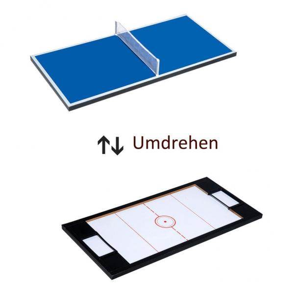 4 in 1 Multi Spieltisch Tischfussball, Tischtennis, Hockey und Billard