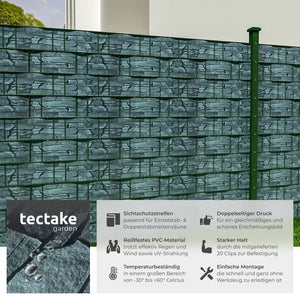 PVC Sichtschutzfolie Schiefer 70 m