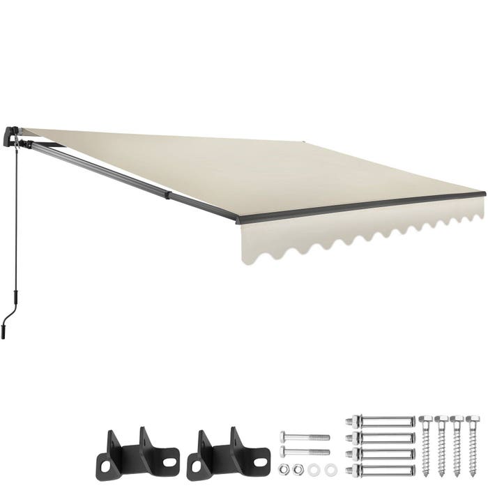Tenda da sole a bracci estensibili Ornella beige 300 x 250 cm 