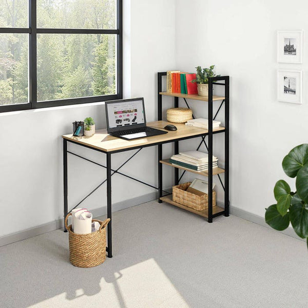 Computer-Schreibtisch Hershey 122x61x120cm Industrial hellbraun