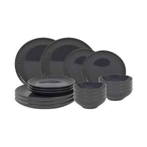 Tavola Geschirrset Shiny Grey 18 teilig