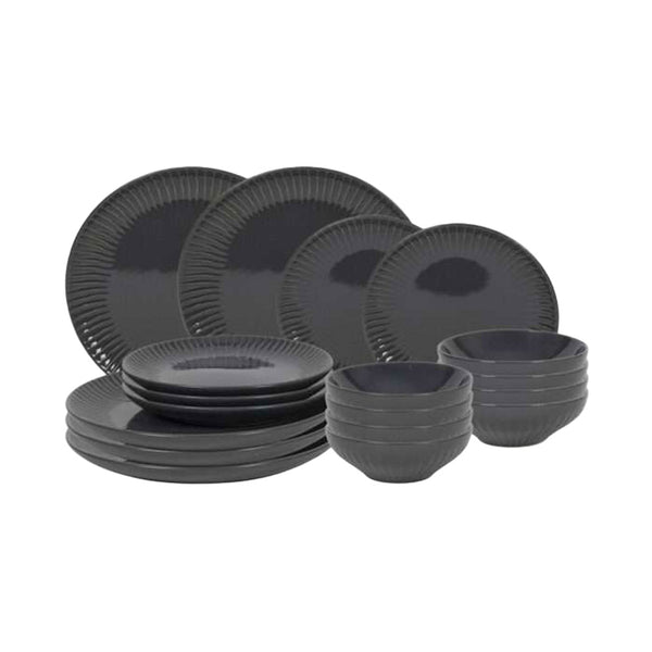 Tavola Geschirrset Shiny Grey 18 teilig